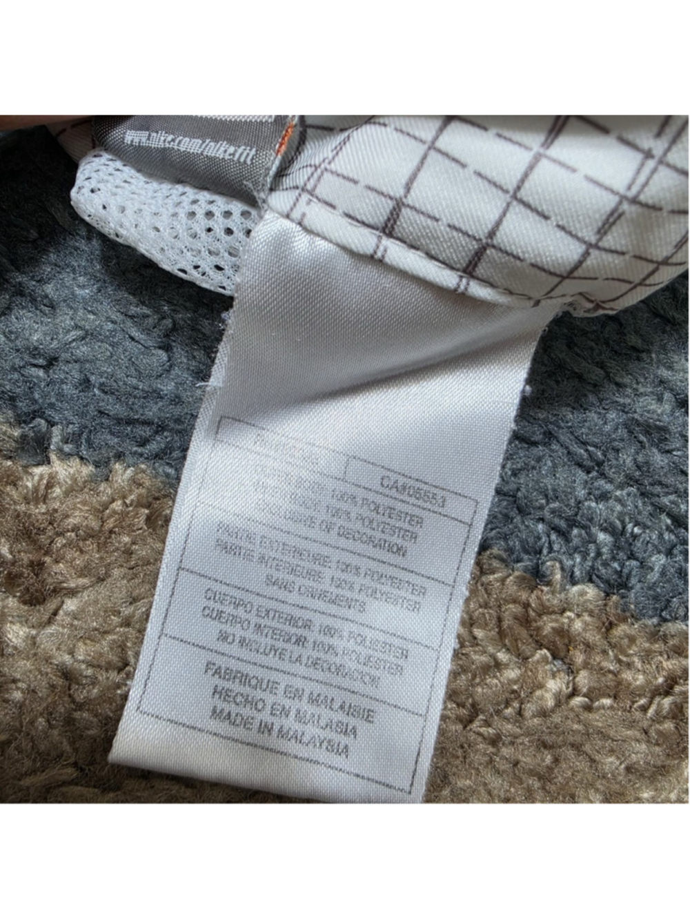 Nike Reversible Shorts Mens M Fit Dry White Tennis Grid Athletic Training Vintag - Picture 3 of 9